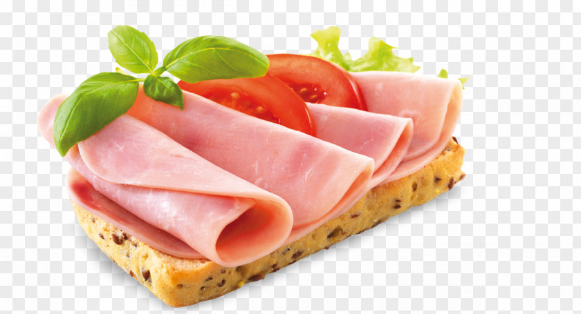 Ham Sandwich Open Bacon Bread PNG