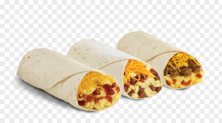 Breakfast Ingredients Taquito Burrito Wrap Bacon, Egg And Cheese Sandwich PNG
