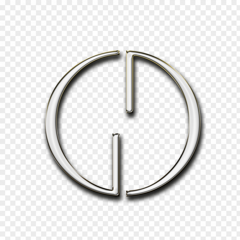 Silver Circle Angle Body Jewellery PNG