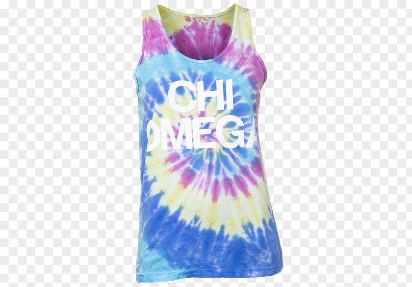 TIE DYE T-shirt Sleeveless Shirt Outerwear Dress PNG