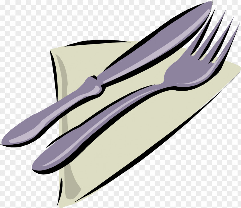 Vector Hand-drawn Knife And Fork Napkin Table Clip Art PNG