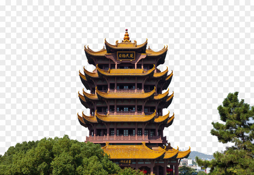 Grove In The Yellow Crane Tower Guiyuan Temple Oriental Pearl East Lake Three Gorges PNG