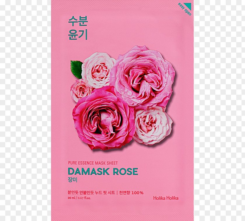 Mask Damask Rose Holika Oil Cosmetics Moisturizer PNG