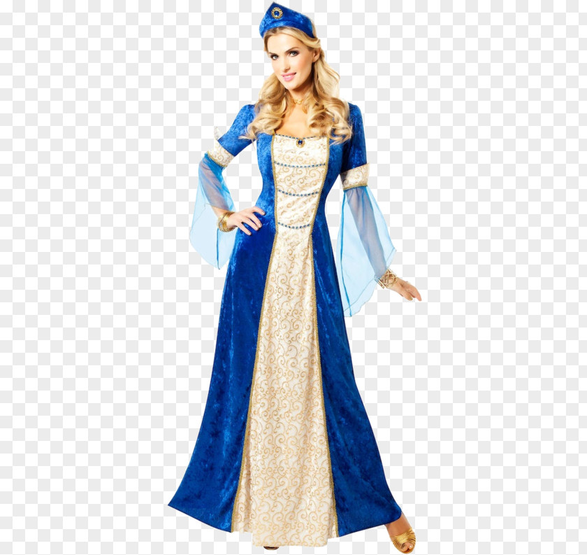 Medieval Princess Dress Costume English Clothing Renaissance PNG