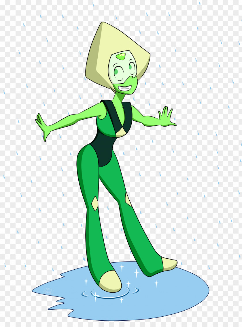 Steven Universe Peridot Fanart Green Warp Tour Art PNG