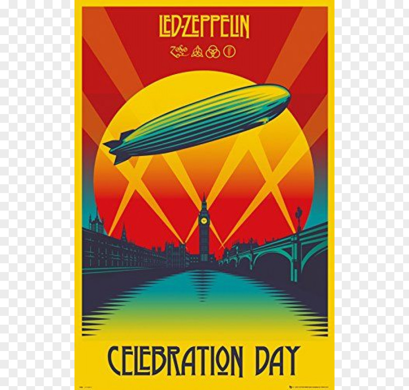 Celebration Day Led Zeppelin Poster Page And Plant Mothership PNG