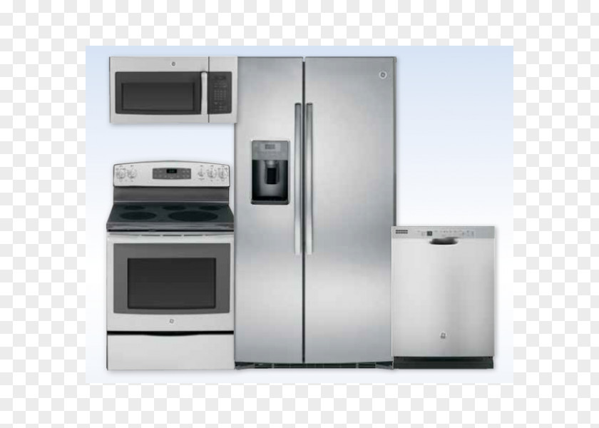Kitchen Appliances Refrigerator Home Appliance Microwave Ovens General Electric Cooking Ranges PNG