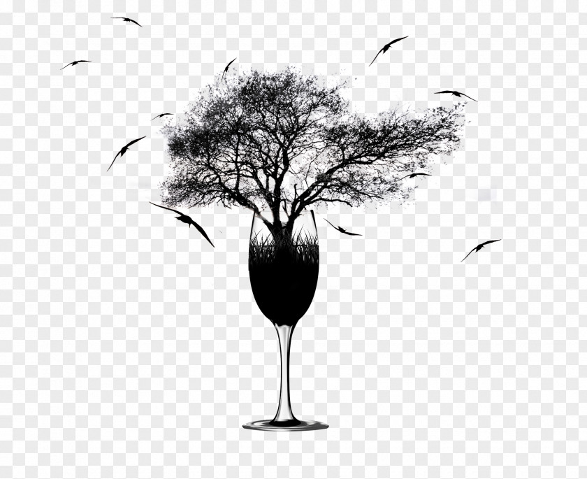 The Dead Wood In Glass Tree Illustration PNG