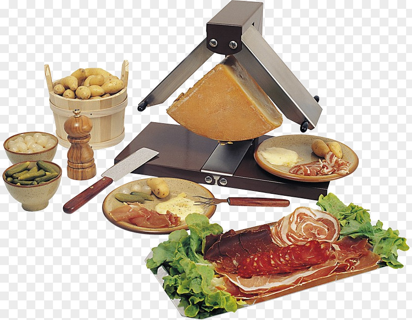 Cheese Raclette Fondue Cuisine Dish PNG