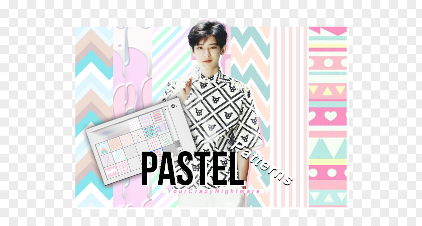 Pastel Pattern Fashion Design Graphic PNG