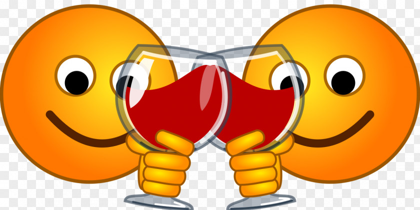 Smiley Wine Emoticon Clip Art PNG