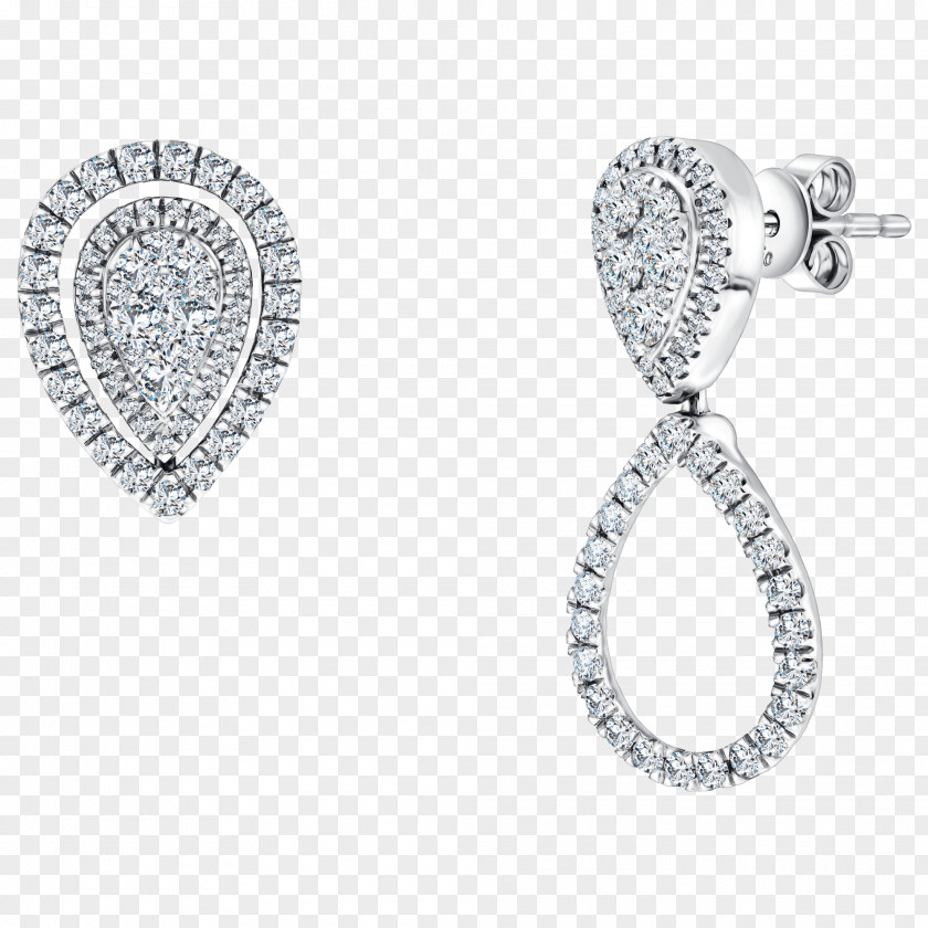 Teardrop Diamond Ring Settings Earring Brilliant Carat Jewellery PNG