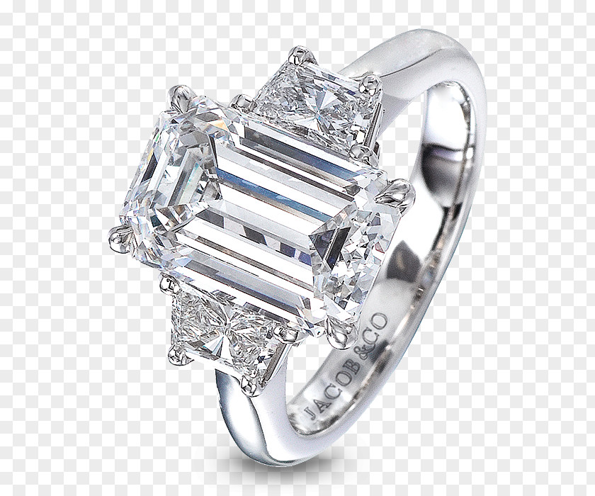 Trillion Diamond Ring Settings Cut Earring Sapphire Engagement PNG