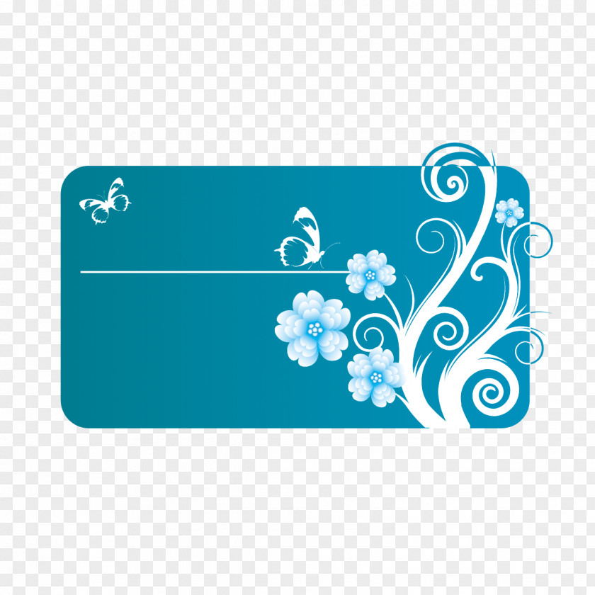 Creative Business Card Flower PNG