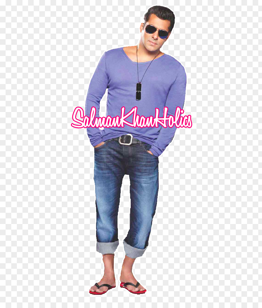 Salman Khan Jeans T-shirt Shoulder Denim Sleeve PNG