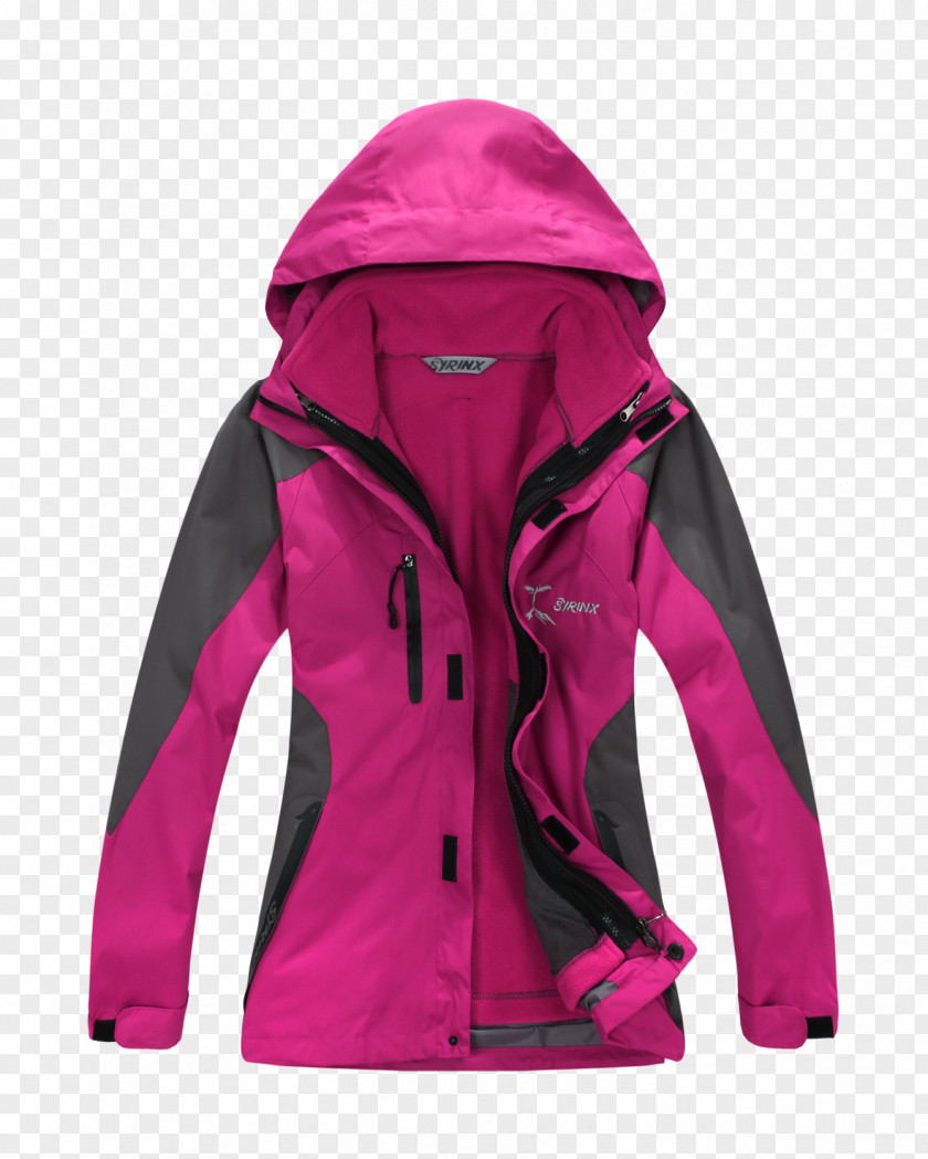 Skiing Jacket Polar Fleece Hoodie Outerwear Clothing PNG