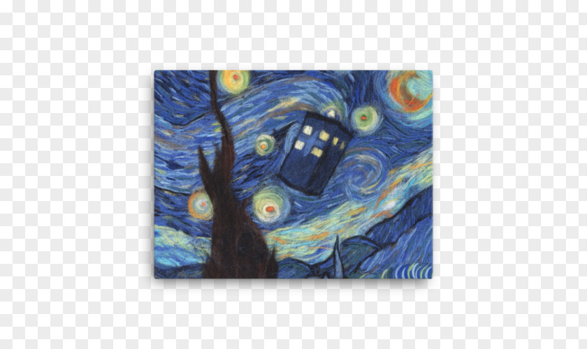 Canvas Wall The Starry Night Painting Artist Tote Bag Modern Art PNG