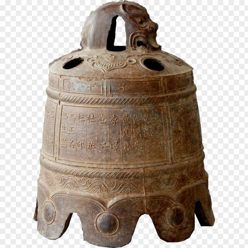 Temple Iron Ming Dynasty Bell Metal China PNG