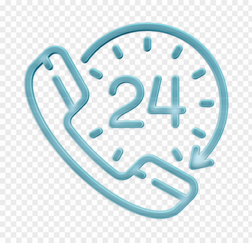 24 Hours Icon Help Ecommerce PNG