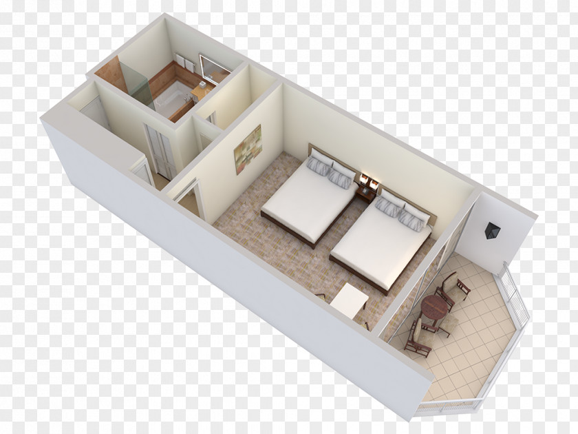 Bed Grand Wailea Resort 3D Floor Plan Room PNG
