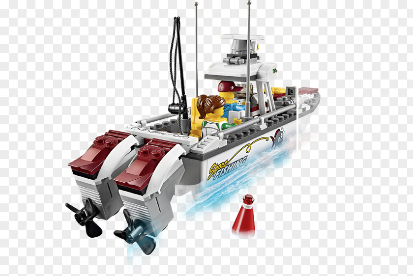 Boat FISHING LEGO 60147 City Fishing Lego Toy 60148 ATV Race Team PNG