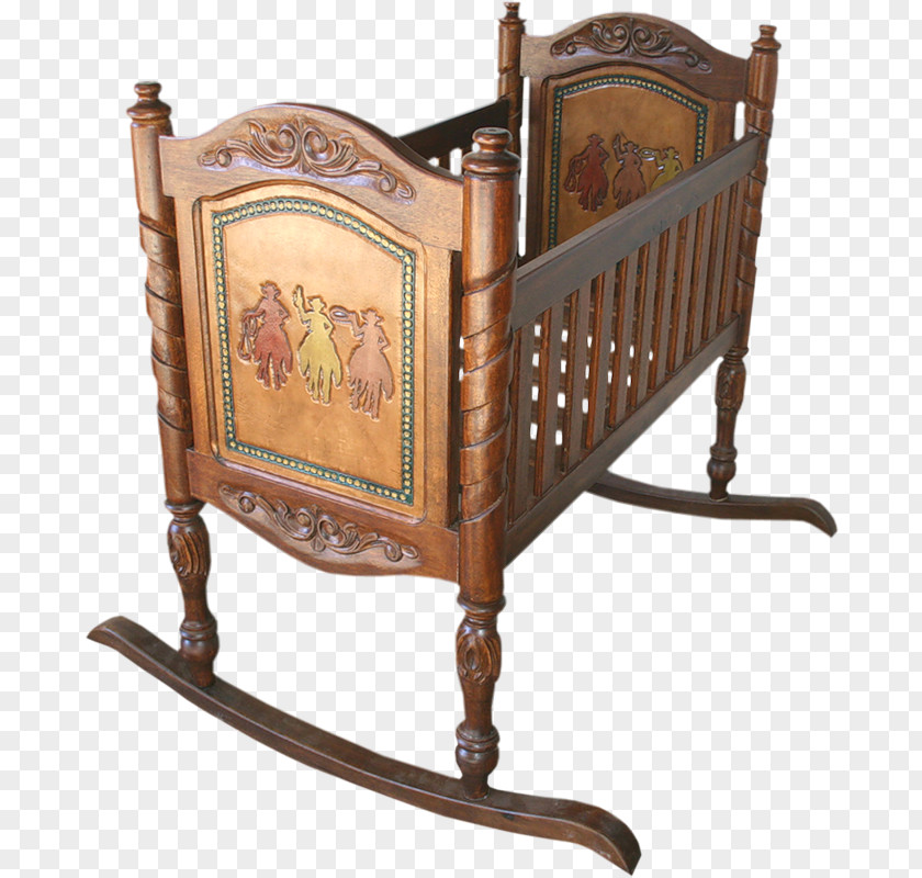 Child Cots Bassinet Wood Carving PNG