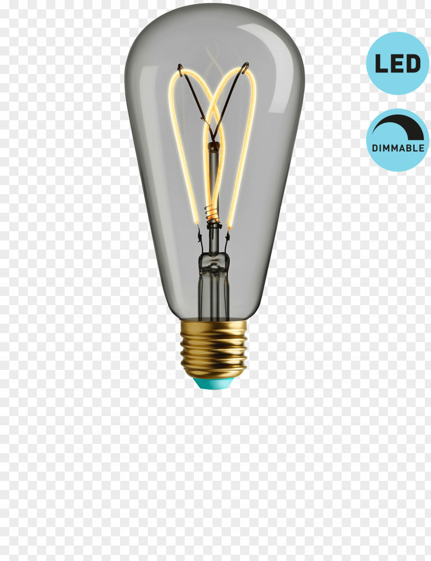 Light Incandescent Bulb LED Lamp Plumen Filament PNG