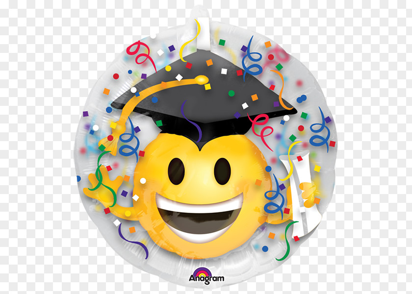 Party Graduation Ceremony Emoji Toy Balloon PNG