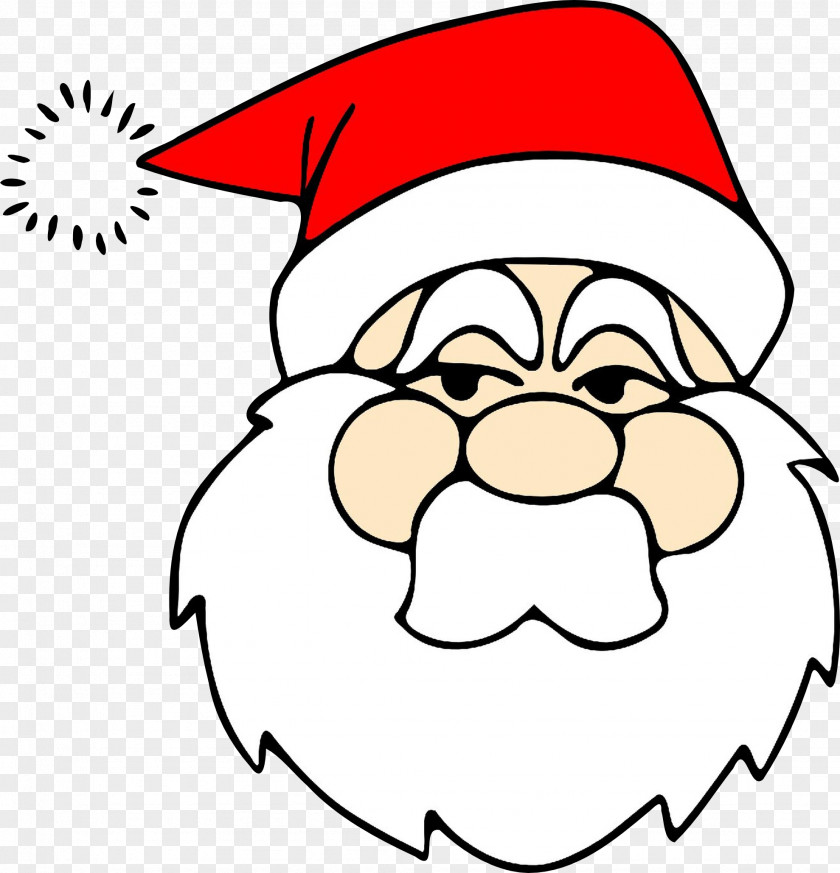 Smile Red Santa Claus PNG