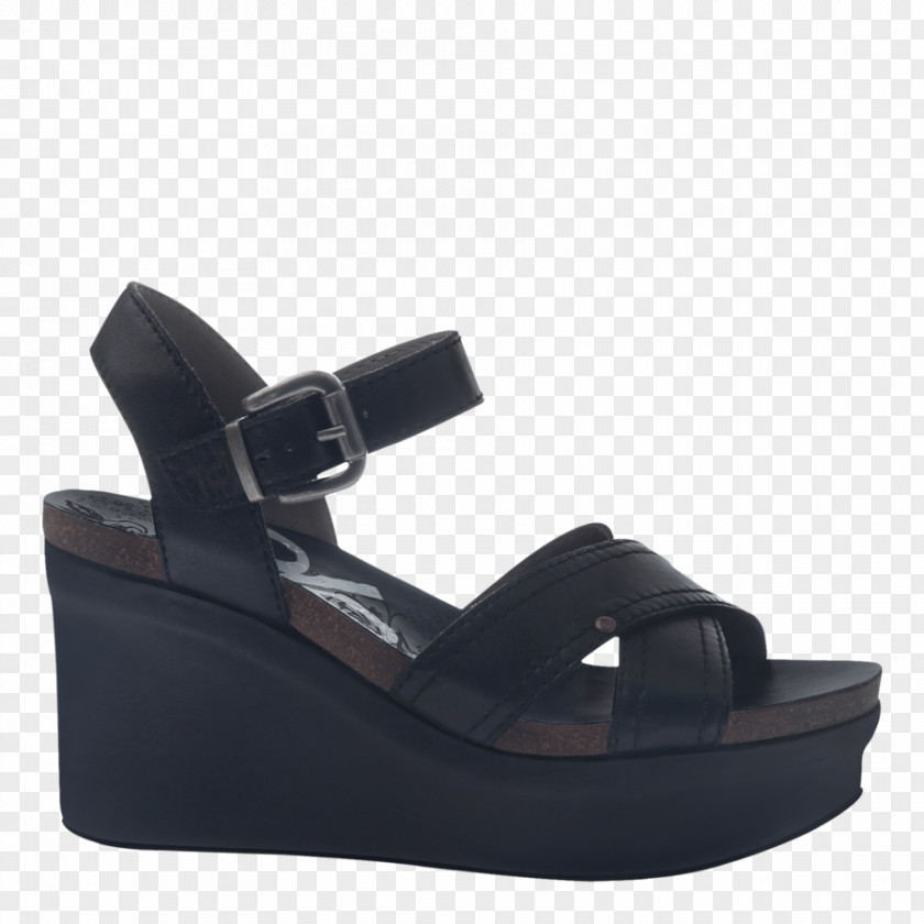Summer Sandal Shoe Wedge Suede Slide PNG