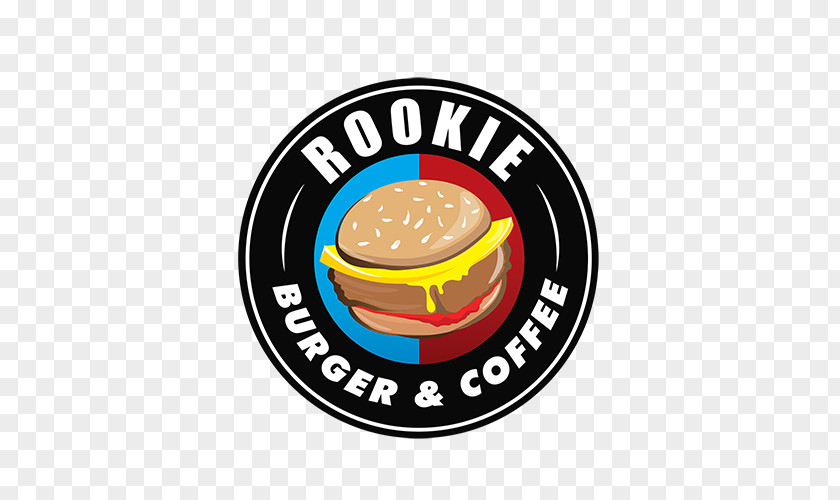 Burger And Coffe Rookie & Coffee Logo Hamburger Brand PNG