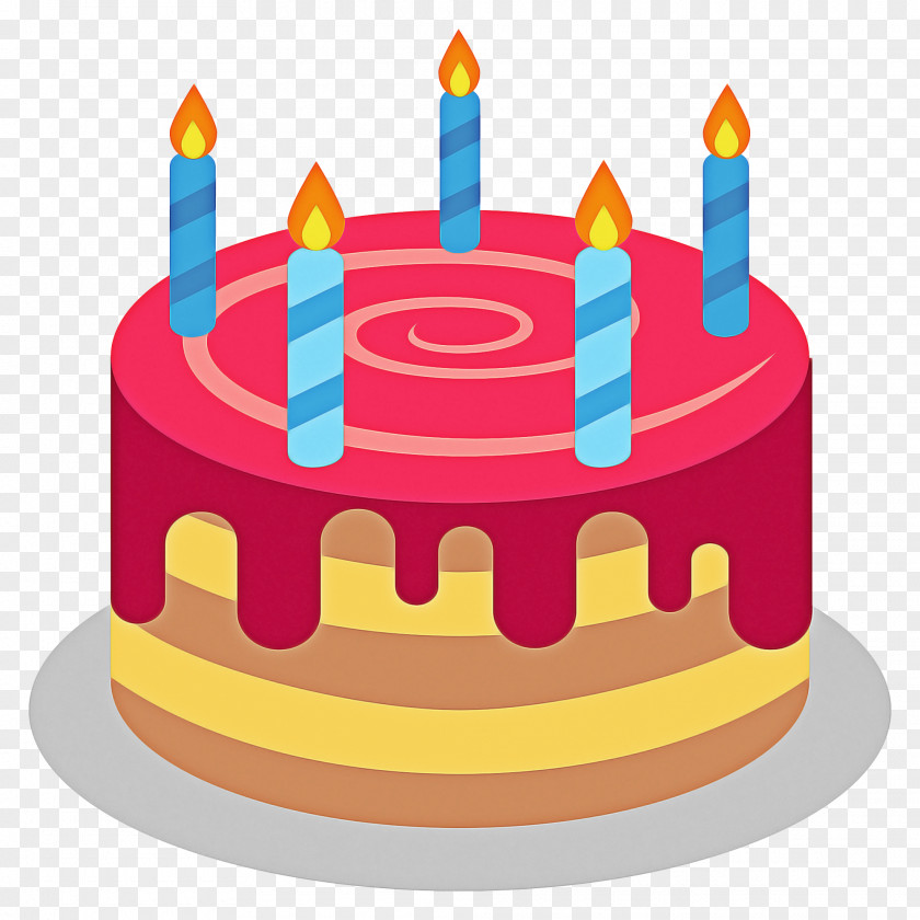 Buttercream Cuisine Birthday Cake Emoji PNG