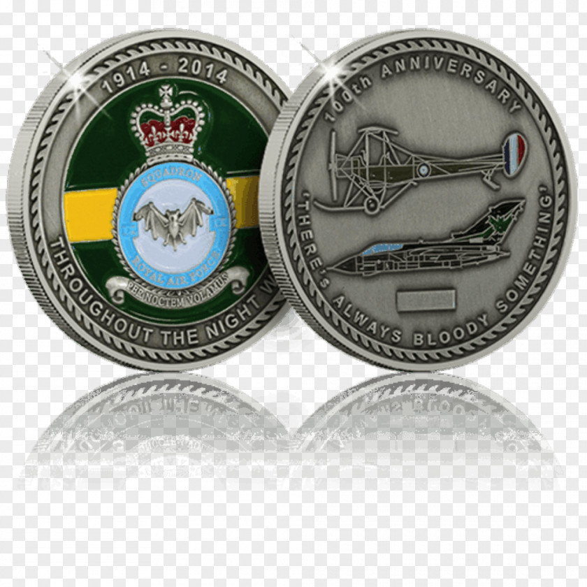 Coin Challenge Royal Air Force Medal Silver PNG