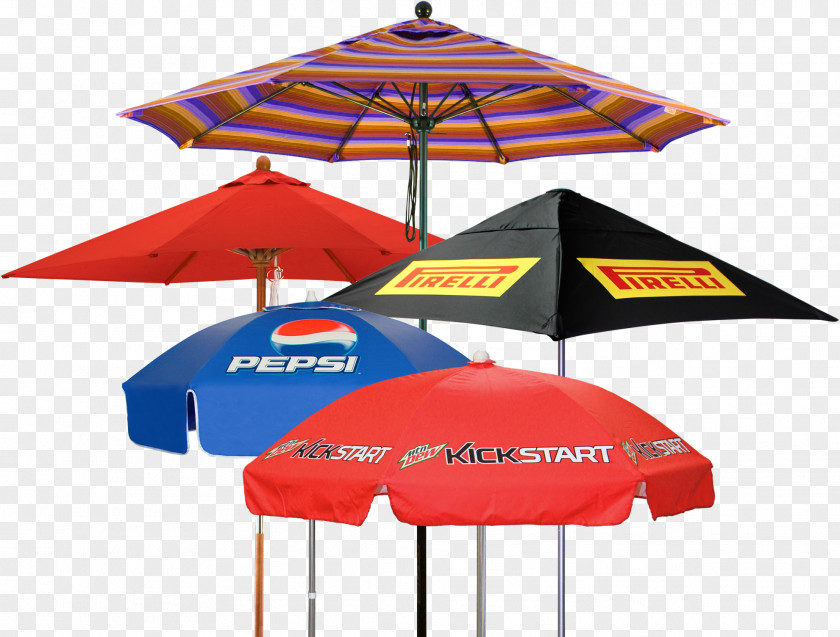 Patio Umbrella Printing Promotion Advertising PNG