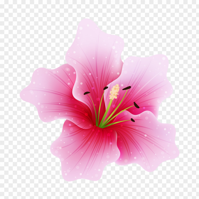 Rose Pink Flowers Clip Art PNG