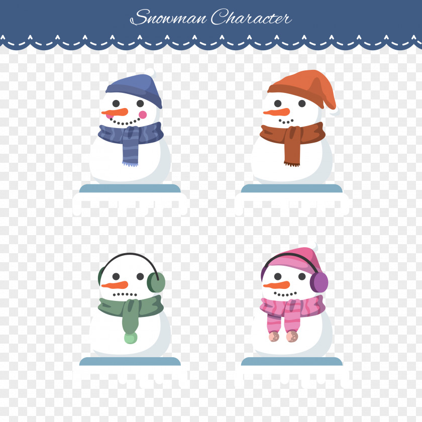Snowman Illustration Christmas Clip Art PNG