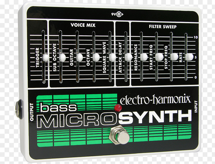 Bass Guitar Electro-Harmonix Micro Synth Sound Synthesizers Effects Processors & Pedals PNG