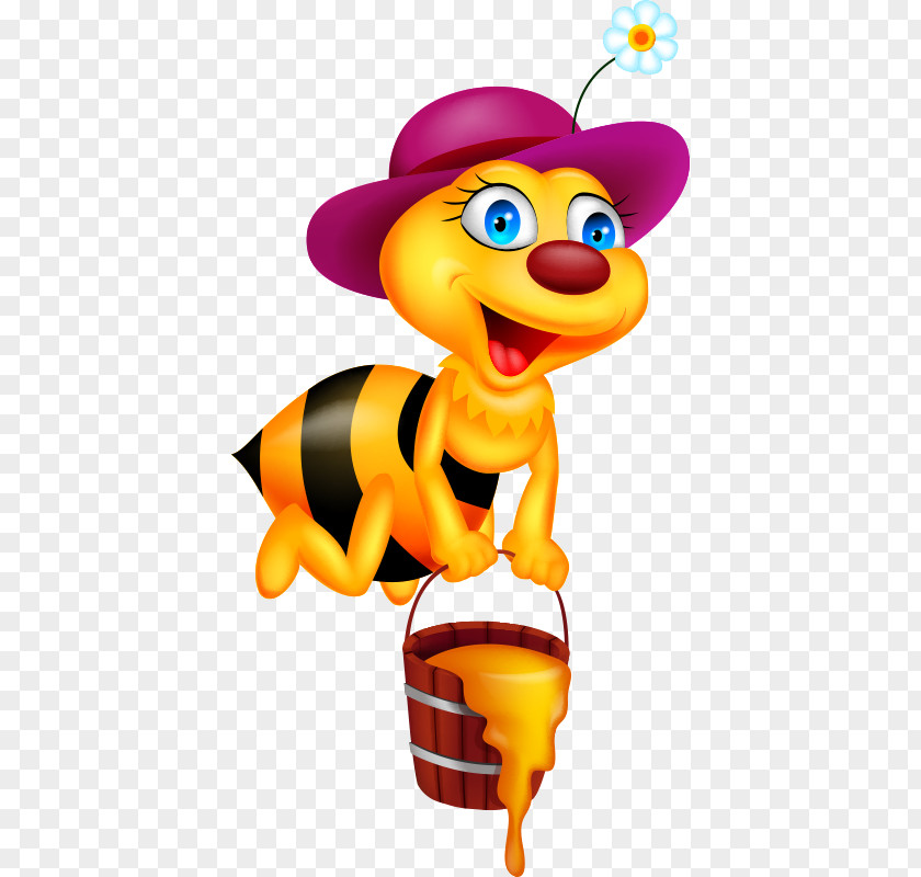 Bee,Cartoon Bee Cartoon Royalty-free Clip Art PNG