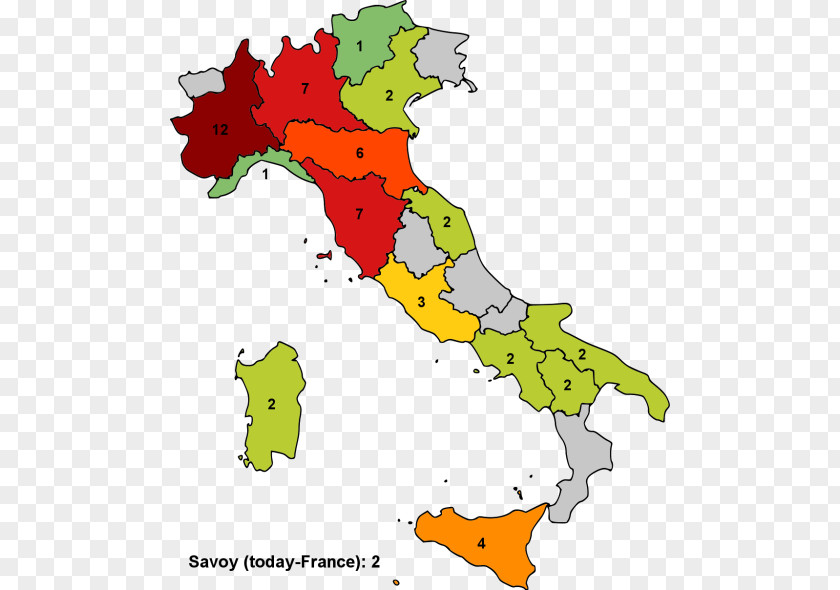 Map Tuscany Piedmont Regions Of Italy Sardinia Regioni D'Italia PNG