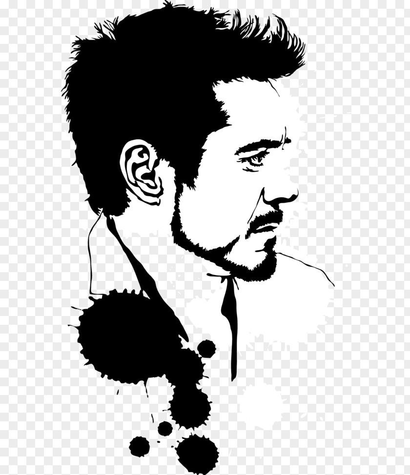 Robert Downey Jr Iron Man Art Silhouette Pepper Potts Drawing PNG