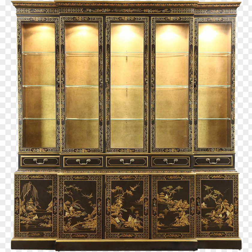 Antique Hutch Cabinetry Curio Cabinet Buffets & Sideboards PNG