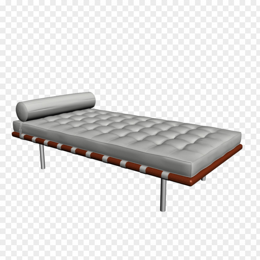Bed Barcelona Chair Couch Daybed Furniture PNG