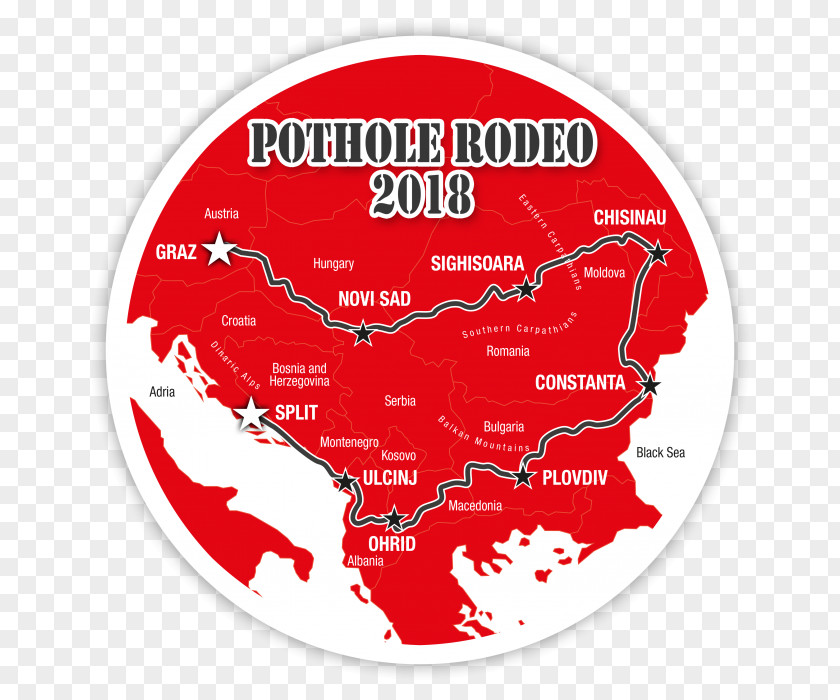 Potholes POTHOLE RODEO Graz Rallying Allgäu-Orient-Rallye Balkans PNG