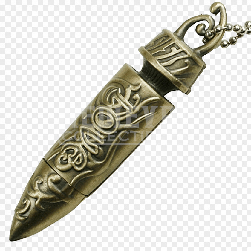 Stainless Steel Word Neck Knife Dagger Charms & Pendants PNG