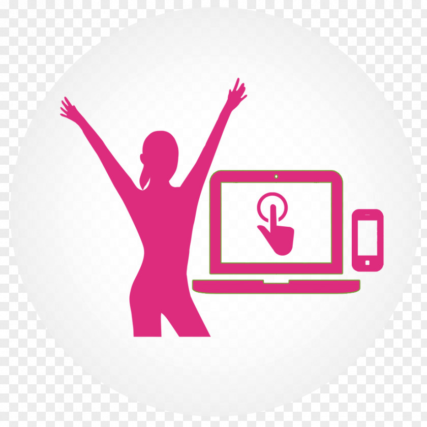 Technology Logo Brand Pink M PNG
