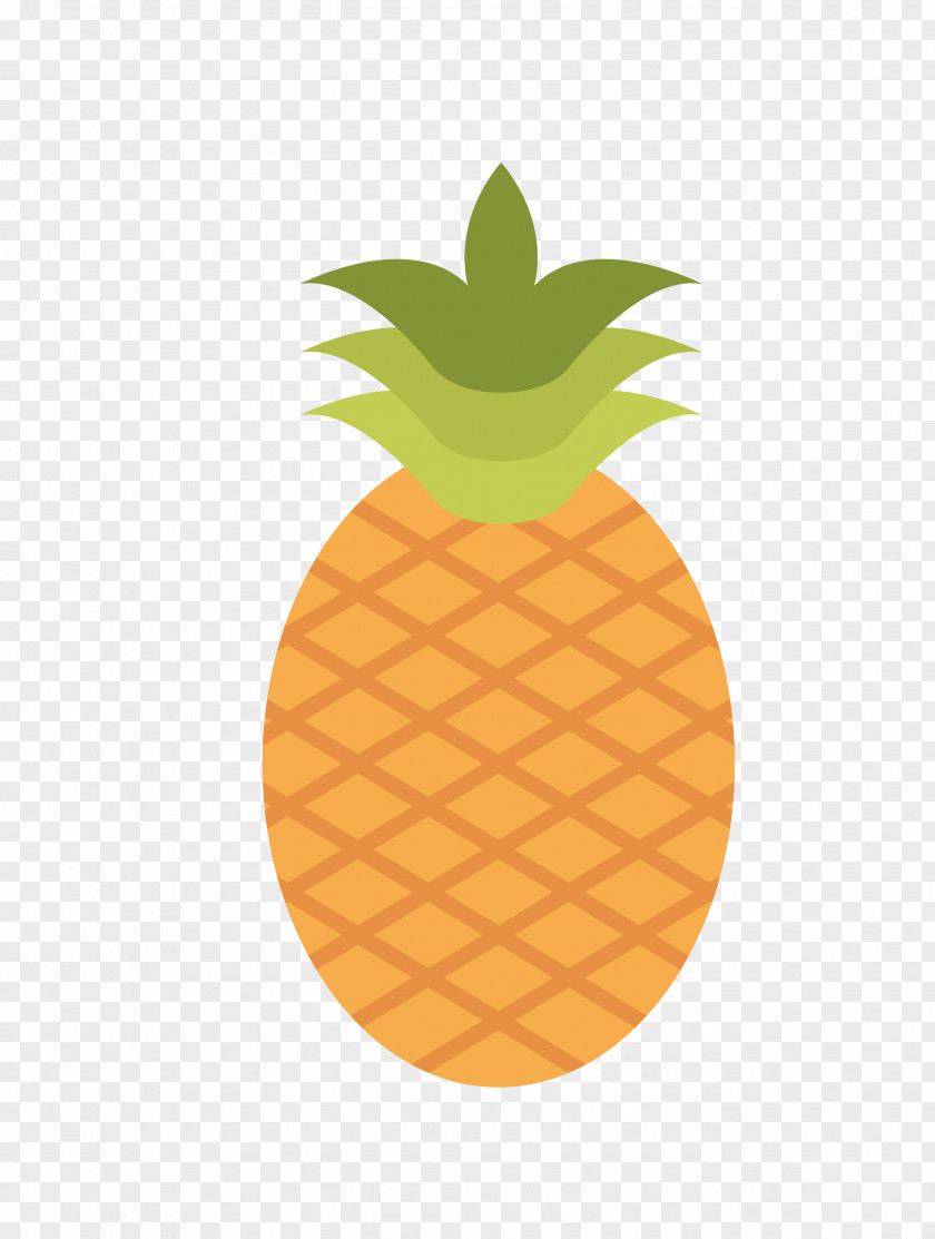 Vector Yellow Cartoon Pineapple Drawing PNG