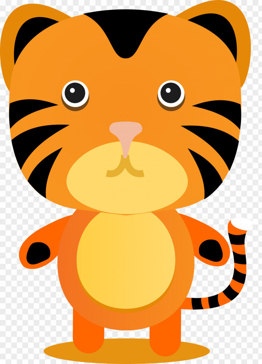 Yellow Cartoon Tiger Whiskers Leopard Cat Lion PNG