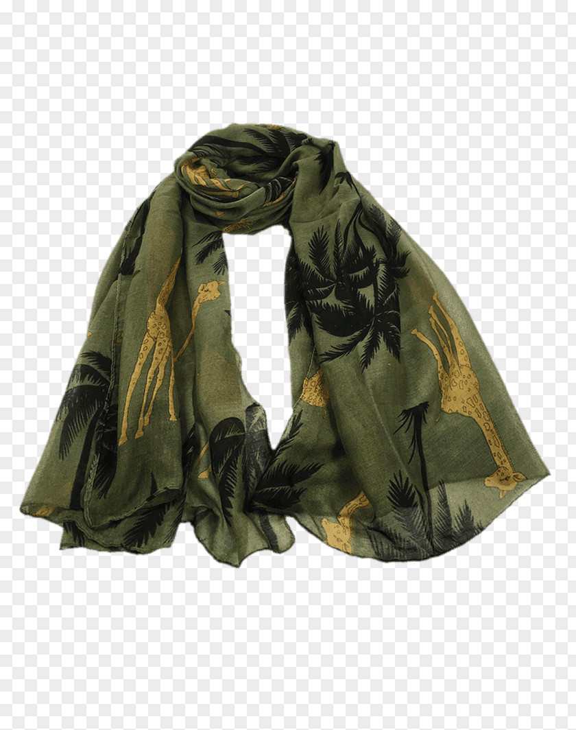 Giraffe Pattern Scarf Manila Shawl Pashmina Handkerchief PNG