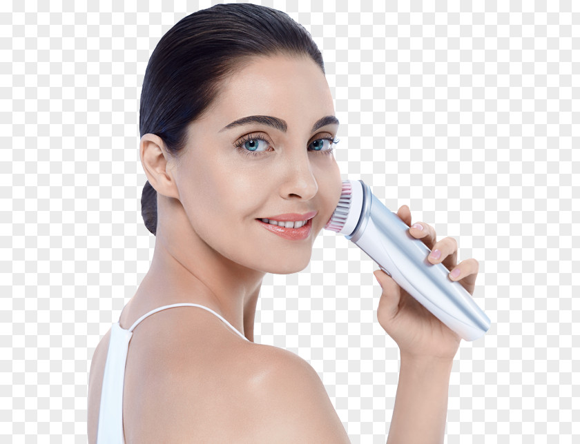 Model Beauty Cleanser Brush System Skin Face PNG