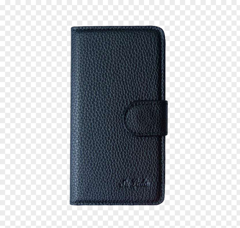 Black Wallet With Buttons Leather Mobile Phone Accessories PNG